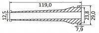 Knickschutztülle Kabel bis 12,5mm Kabelknickschutz