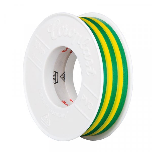 PVC Isolierband, grün - gelb