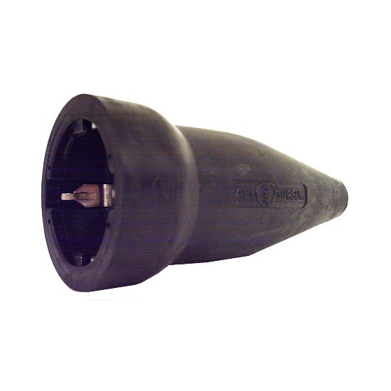 As - Schwabe 62207 Schutzkontakt-Winkelstecker Vollgummi 230 V Schwarz - View #5