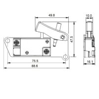 Schalter für Makita LG180 und andere