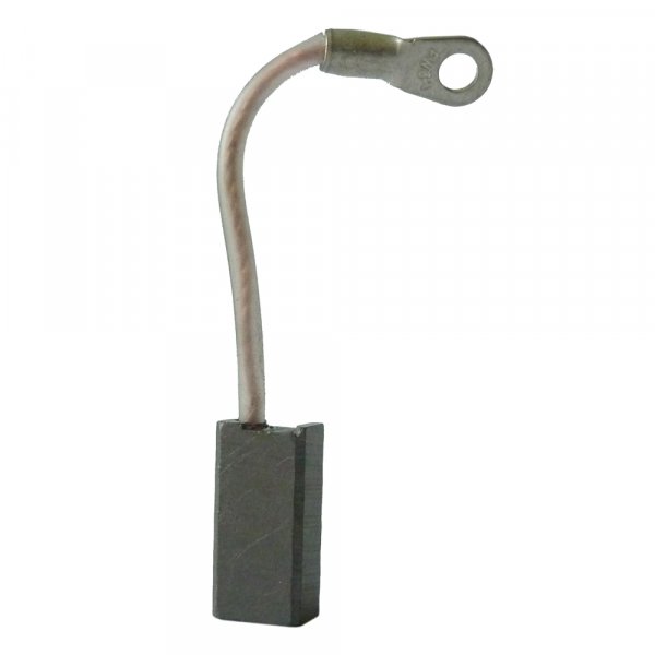 Kohlebürste, Motorkohle 8 x 5 x 16mm mit isol. Kabel und Schuh M3