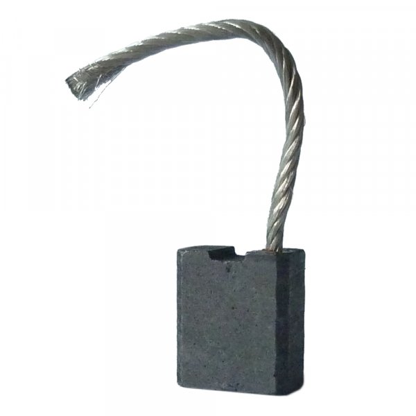 Kohlebürste, Motorkohle 10,9 x 5,4 x 12,25mm Rille, Litze