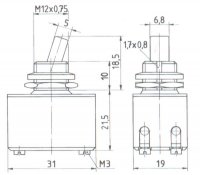 Schalter 2-polig Marquardt 0145.1220 Metabo Bosch Baier...