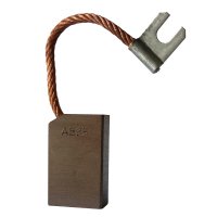 Kohlebürste, Bronzekohle 25 x 12,5 x 40mm, Kabel, Schuh